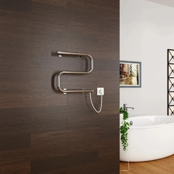 Полотенцесушитель Mixline Simple S 40x40 кнопочный выключатель, 100 Вт: фотография 1 превью