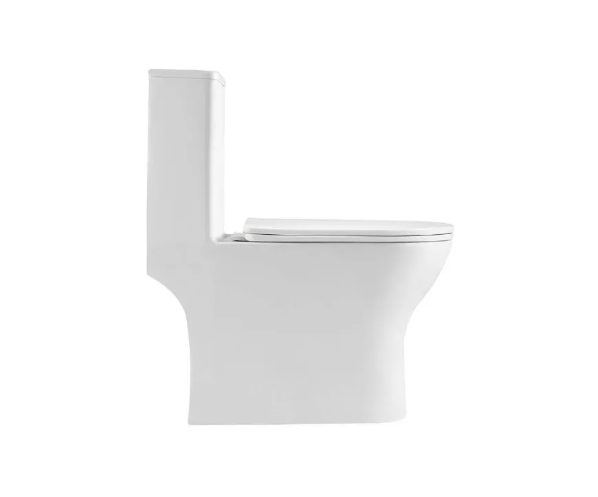 Унитаз-моноблок напольный, безободковый, система смыва торнадо, Aquatek AQ2816T-00 Гелиос, 670х350х760, крышка-сиденье дюропласт soft-close: фотография 5 превью