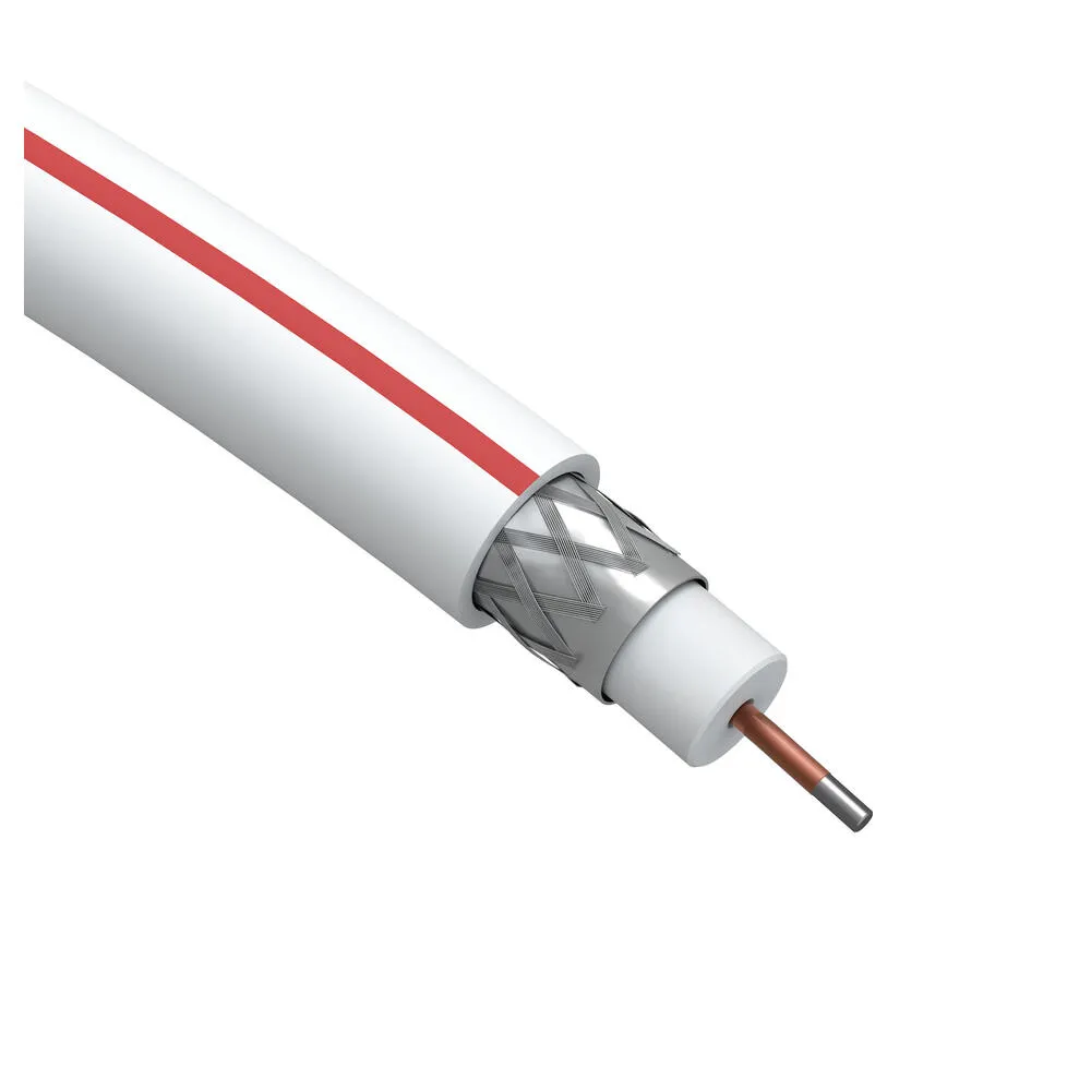 Кабель коаксиальный SAT 50 M.CCS/(оплетка Al 75%) PVC 75Ом бел. 100м SIMPLE (м) Эра Б0044607: фотография 1