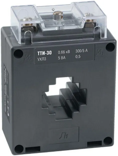 Трансформатор тока ТТИ-30 100/5А кл. точн. 0.5S 5В.А IEK ITT20-3-05-0100: фотография 1