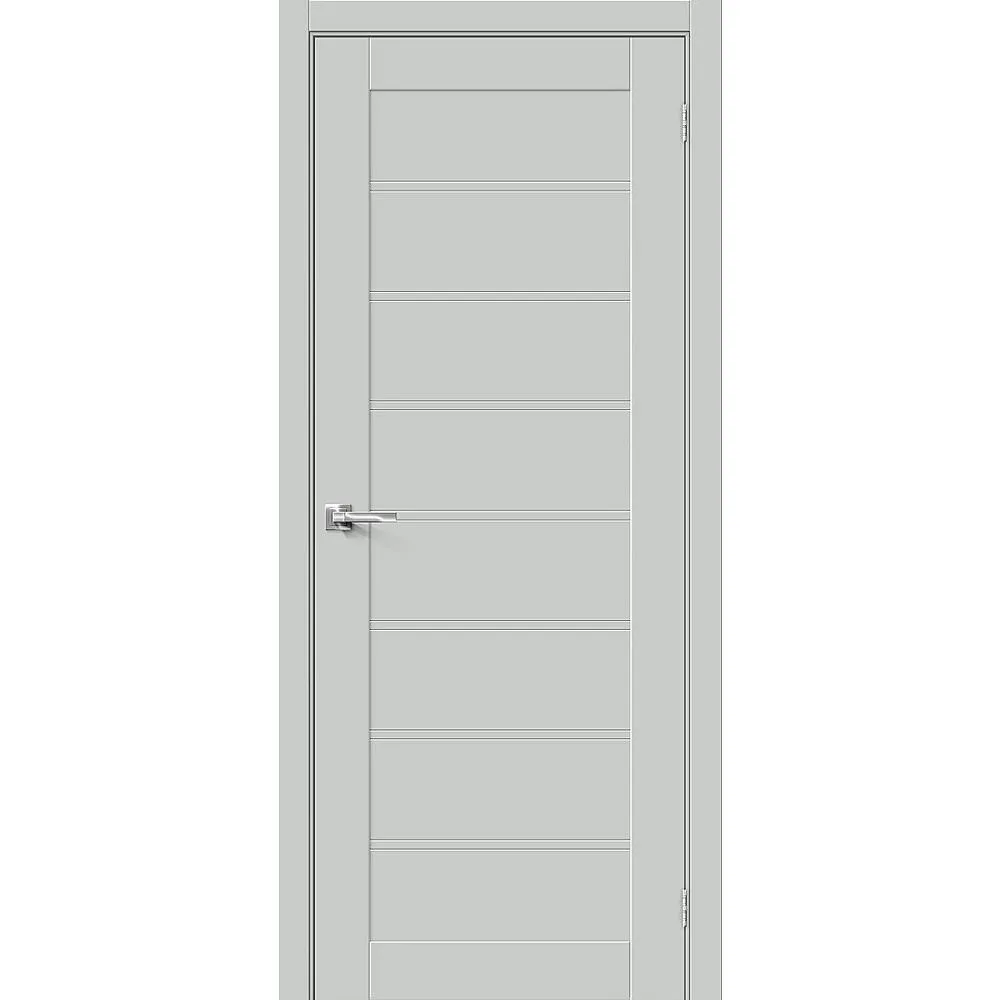 Дверь ПЭТ Браво-20 Grey Silk 2000х800: фотография 1 превью