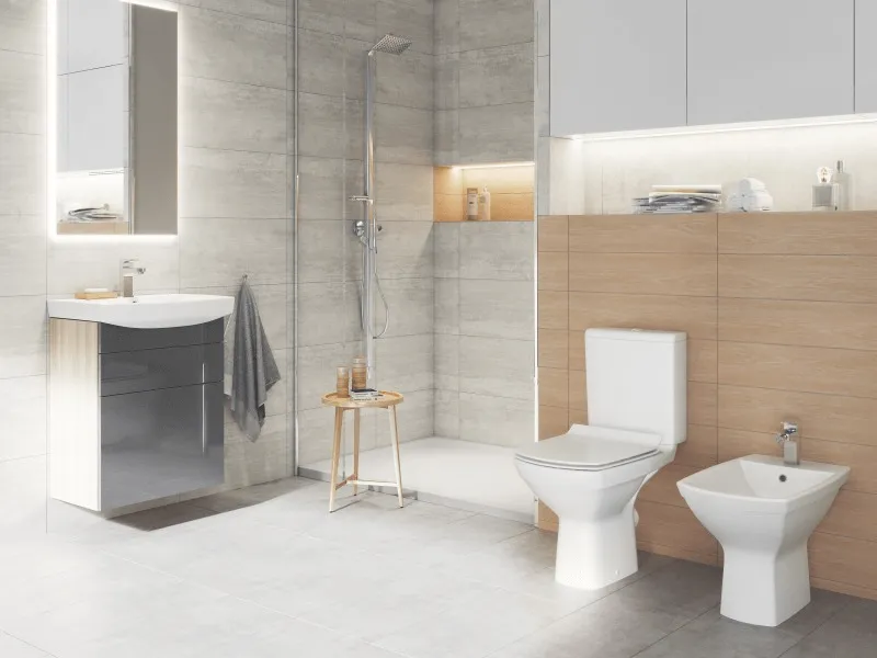 Унитаз-компакт Cersanit CARINA Clean On 011 3/5 DPL EO slim: фотография 6 превью