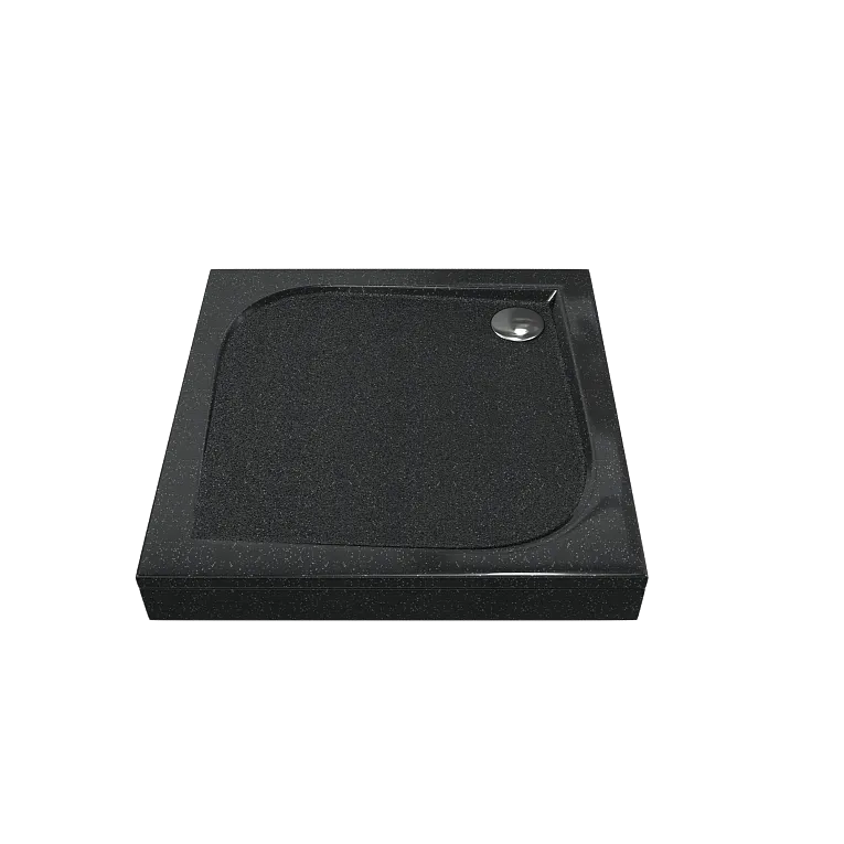 Поддон литьевой Квадро 100 Антрацит : фотография 1 превью
