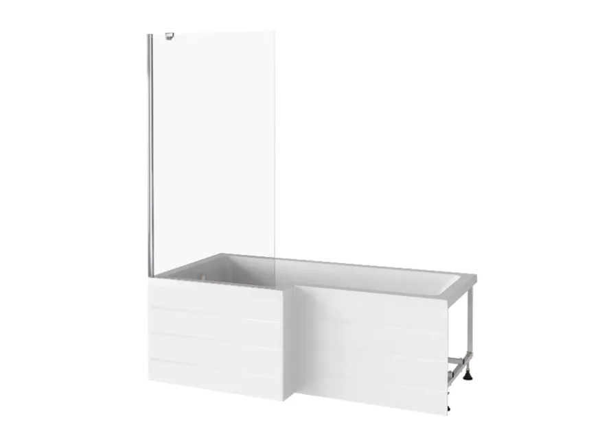 Шторка для ванны SCREEN BS-75-C-CH стекло 4 мм: фотография 1 превью
