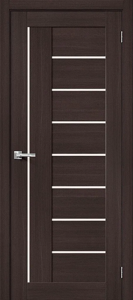Дверь Браво 29 Wenge Melinga стекло Magic Fog 2000х800: фотография 1 превью