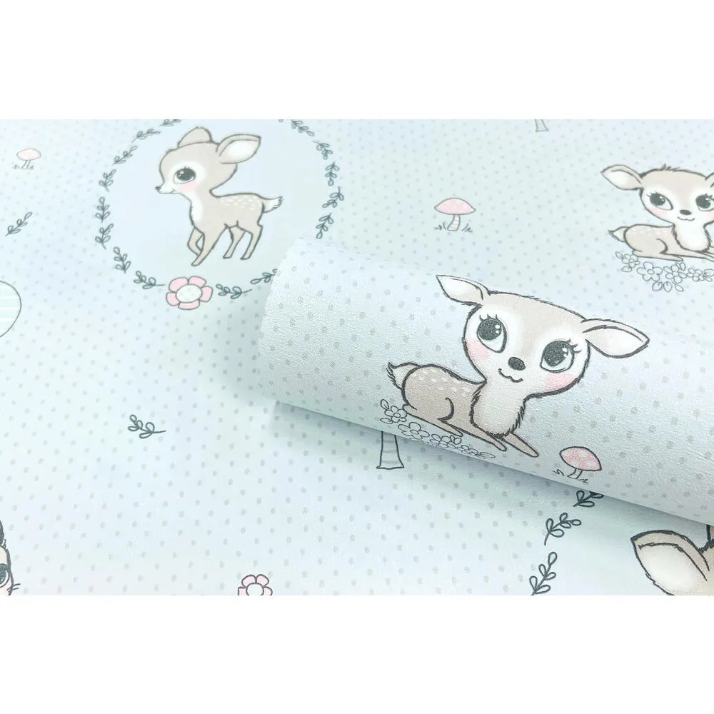 60668-05 Обои "Erismann"  1,06х10 м компакт винил на флизе It`s My ROOM оленята : фотография 2 превью