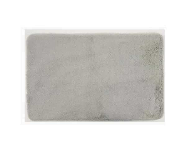 Коврик меховой Roomis светло-серый 80х120: фотография 1