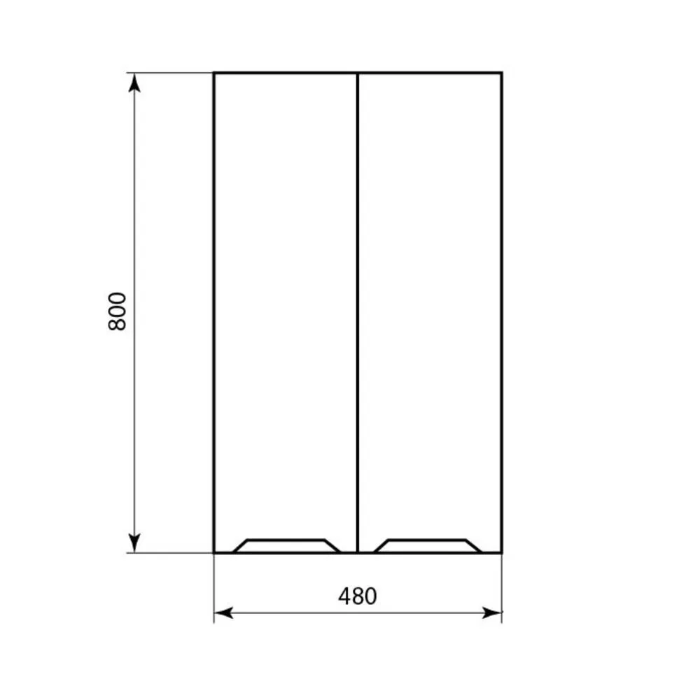 Шкаф подвесной ПШ 480х800 Минор: фотография 0 превью