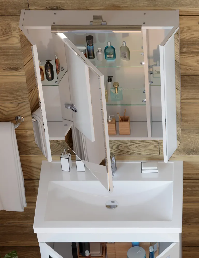 Зеркальный шкаф Pllaza 700 new: фотография 2 превью