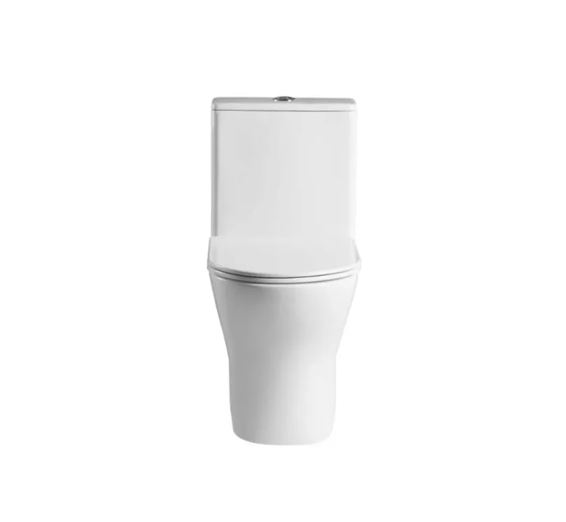 Унитаз-моноблок напольный, безободковый, система смыва торнадо, Aquatek AQ2816T-00 Гелиос, 670х350х760, крышка-сиденье дюропласт soft-close: фотография 1 превью