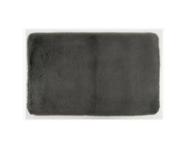Коврик меховой Roomis темно-серый 60х90: фотография 1