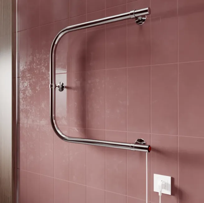 Полотенцесушитель Mixline Simple P 50x50 кнопочный выключатель, 123 Вт) : фотография 2 превью
