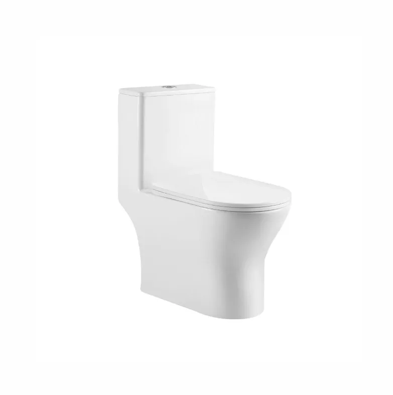 Унитаз-моноблок напольный, безободковый, система смыва торнадо, Aquatek AQ2816T-00 Гелиос, 670х350х760, крышка-сиденье дюропласт soft-close: фотография 1