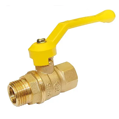 Кран шаровой газовый 1/2" рычаг г/ш Стандарт 221 ГАЛЛОП: фотография 1