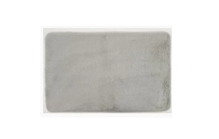 Коврик меховой Roomis светло-серый 60х90: фотография 1