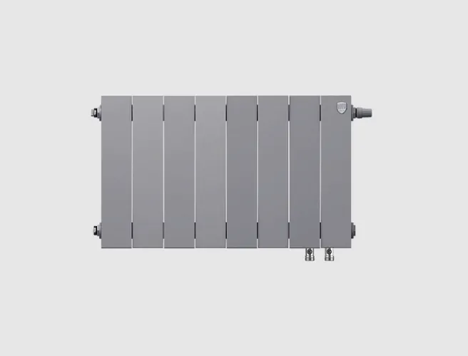 Радиатор биметаллический Royal Thermo PianoForte 300 VDR /Silver Satin 8 секций: фотография 3 превью