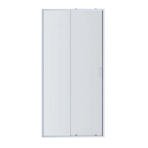 AQ ARI RA 12020CH Душевая дверь двухэлементная, раздвижная120x200 профиль хром, стекло прозрачное : фотография 1