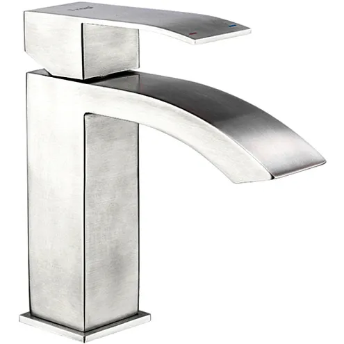 Смеситель Тюльпан  нержавеющая сталь, сатин Frap F10803: фотография 1