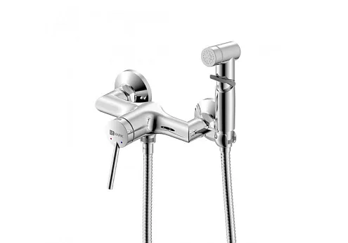 Смеситель Lemark "Минима" LM3818C настенный с гигиеническим душем хром: фотография 1