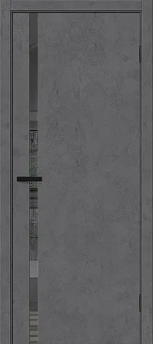 Дверь Браво-1.55 Slate Art стекло Mirox Grey 2000х800 : фотография 1