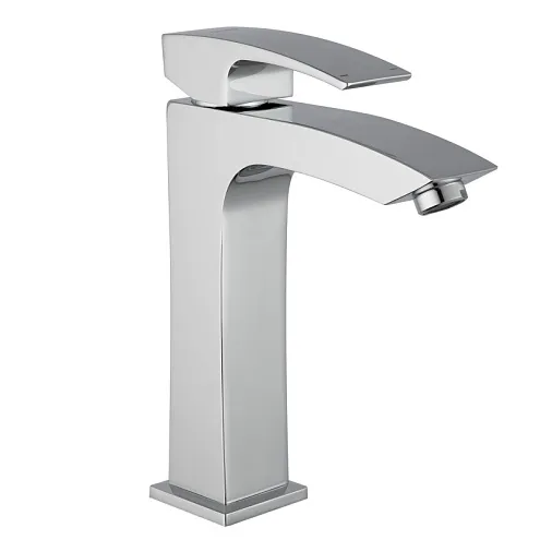 Смеситель для умывальника 35к G1007-72 GAPPO высокий, литой, п/гайку, ХРОМ: фотография 1