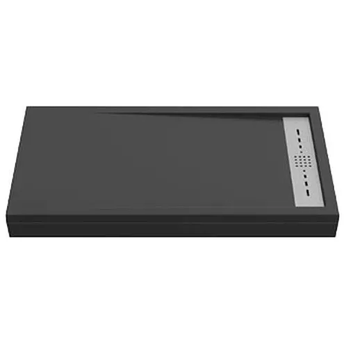 Поддон литьевой Stella Чёрный 1600x800: фотография 1