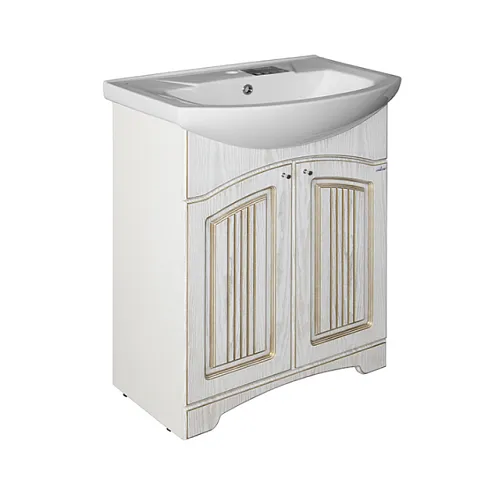 Тумба "КРИТ-65" патина золото под умывальник Элеганс-65 ПВХ: фотография 1