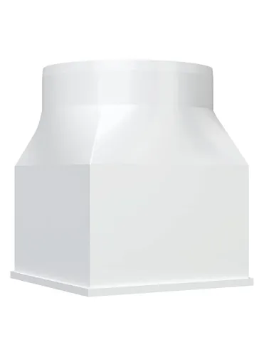 Соединитель 1212СП12,5КП плоского воздуховода с круглым D125 126х126 ERA: фотография 1