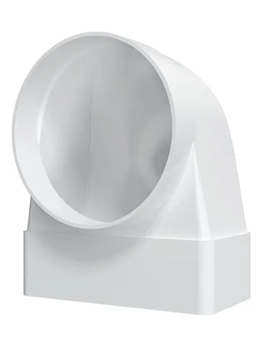 Соединитель угловой 612СК10ФП 90° D100 60х120 ERA: фотография 1