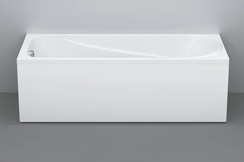 Акриловая ванна Am.Pm Sense W75A-170-070W-KL белая 170x70 с каркасом и сливом-переливом: фотография 1
