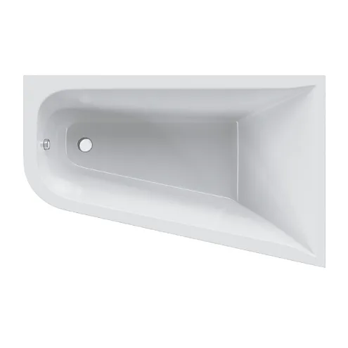 Ванна акриловая 160x100 AM.PM Spirit W72A-160R100W-A2 асимметричная белая глянцевая: фотография 1