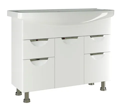 Тумба "ЭТЬЕН-105" под умывальник "Элеганс-105 ПВХ-фасад, корпус: фотография 1