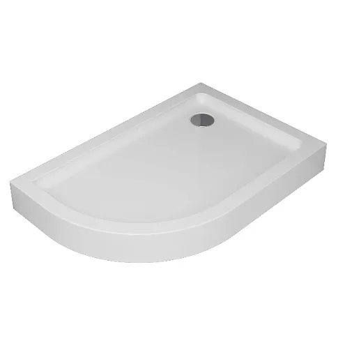 Поддон душевой 120x80 AM.PM Like W83T-302R120W белый, правосторонний: фотография 1