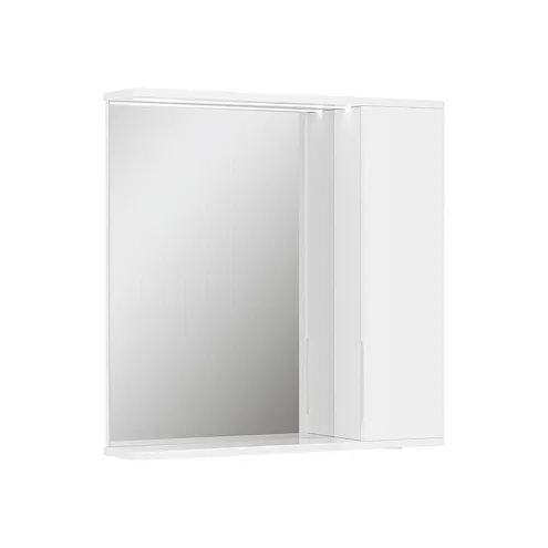 Зеркало-шкаф Lake 70 левый белый: фотография 1