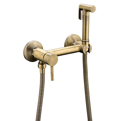 Смеситель с гигиенической лейкой F7503-4 бронза: фотография 1