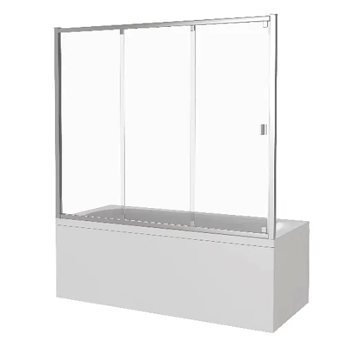 Шторка для ванны SCREEN WTW-170-G-CH: фотография 1