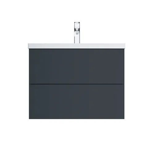 Тумба под раковину 75 AM.PM Gem M90FHX07522GM подвесная графит матовый: фотография 1