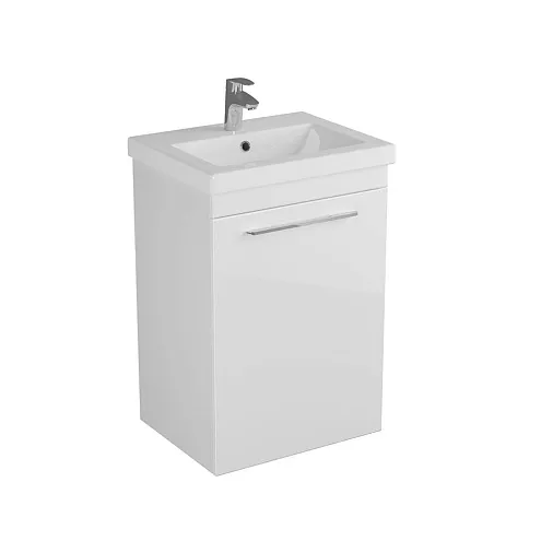 Тумба DIBORG Katarine 50 1 дверь, белый глянец 77.4202: фотография 1