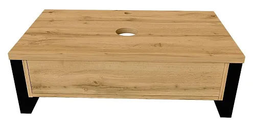 Тумба GRUNGE LOFT 80П 1ящик Дуб Вотан: фотография 1