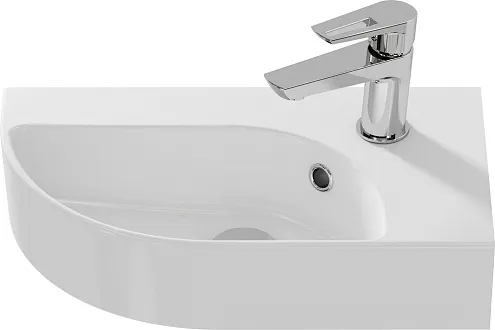 Раковина подвесная Cersanit CAMEO 45 правая с отверстием: фотография 1