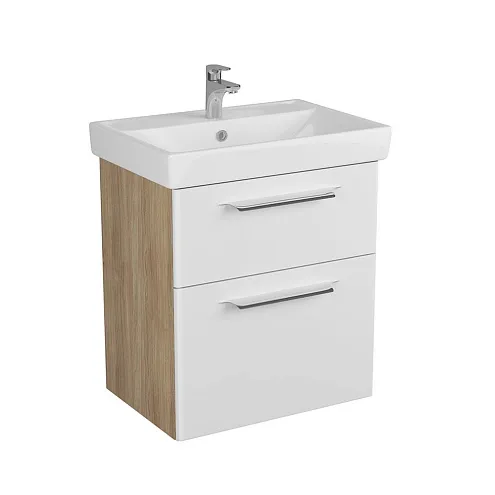 Тумба DIBORG Lande Q 70 2 ящика Дуб 77.3224: фотография 1