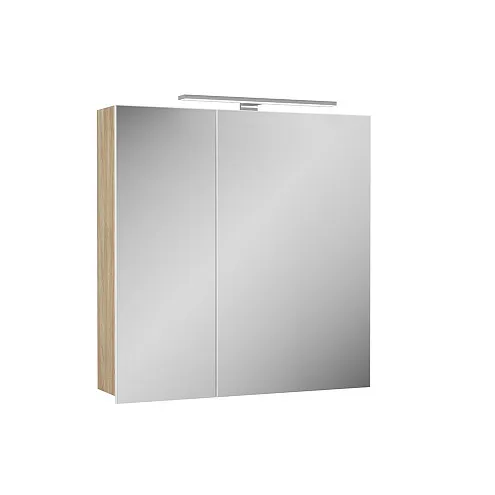 Зеркальный шкаф DIBORG Lande Q 70 2 двери Дуб 77.3104: фотография 1
