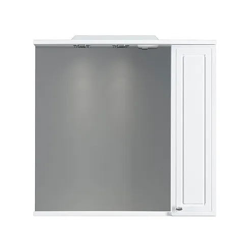 Зеркало-шкаф Damixa Palace One M41MPR0751WG белый глянцевый с подсветкой: фотография 1