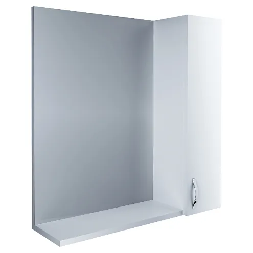 Зеркало-шкаф Вита 65 Белый глянец: фотография 1