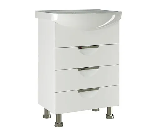 Тумба "ЭТЬЕН-60" под умывальник Элеганс-60 ПВХ-фасад, корпус: фотография 1