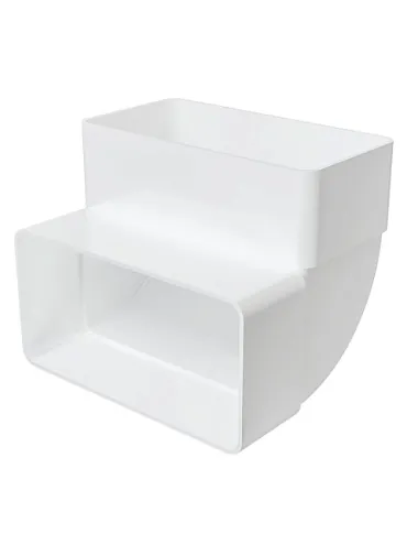 Плоское колено вертикальное 612КВП 120х60 ERA: фотография 1