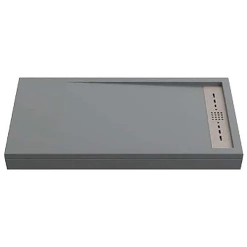 Поддон литьевой Stella Графит 1600x700: фотография 1