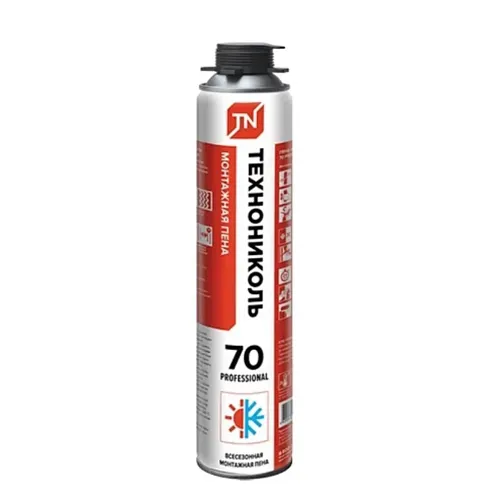 Пена монтажная ТехноНиколь 70 PROFESSIONAL, всесезонная, 1000мл : фотография 1