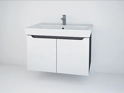 Тумба Элиза 80 арт.102 серая: фотография 1