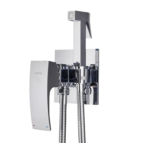 Смеситель с гигиеническим душем 35к G7207-1 GAPPO встраиваемый, ХРОМ: фотография 1